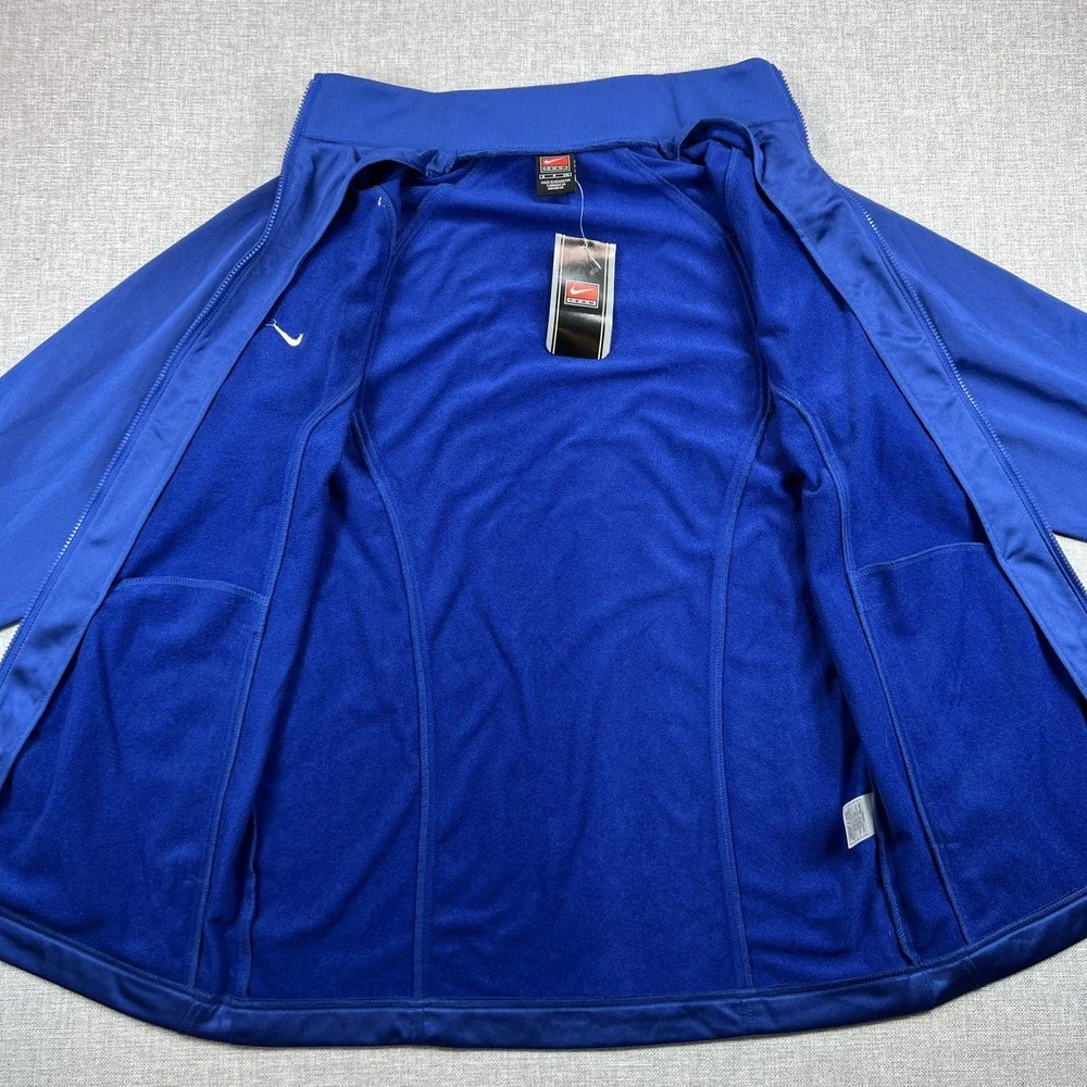 Vintage Nike Team Jacket Mens Small Blue White Full Zip‎ Track Authentic